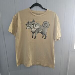 STEPHANIE BYLES Graphic T Shirt Size Large – Cute Animal Art Indie